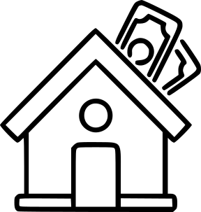 Icône immobilier locatif - revenus complémentaires